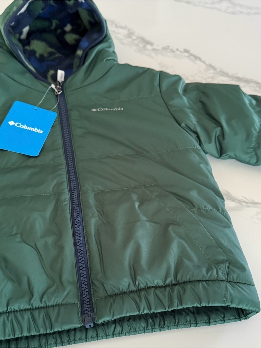 Columbia Kids Reversible Dinosaur Double Trouble Jacket Boys Size 4 NEW - Picture 2 of 5